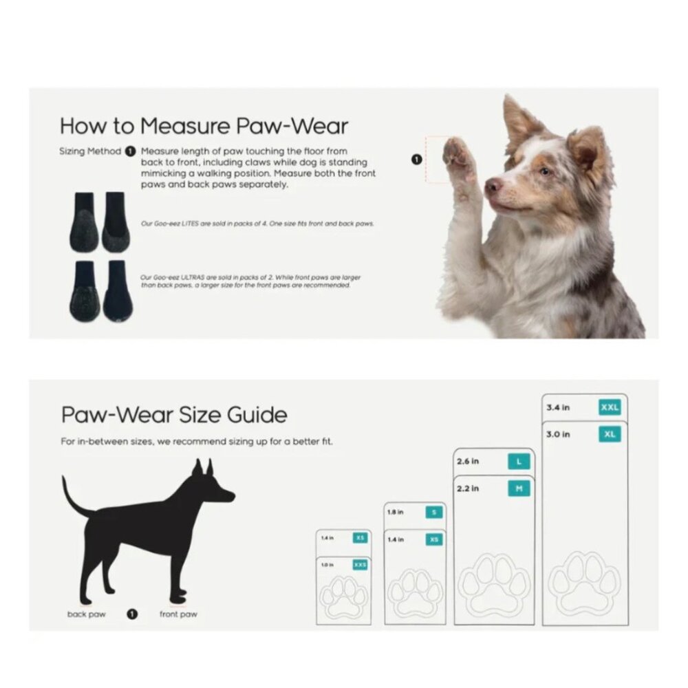 Goo-eez Lites All Season All Terrain Dog Boots Size XS - Picture 7 of 8